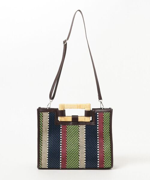 Ray BEAMS（レイビームス）の「Ray BEAMS / ラタン ハンドル バッグ（トートバッグ・レディース・ブラック/その他・ONE SIZE）」の16枚目の写真