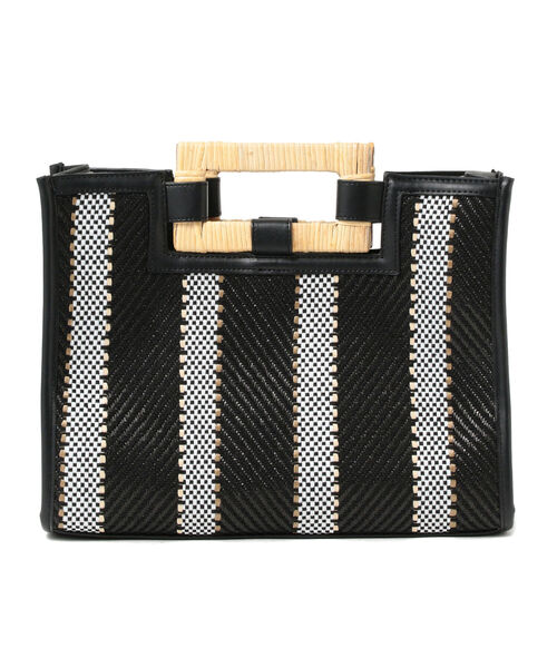 Ray BEAMS（レイビームス）の「Ray BEAMS / ラタン ハンドル バッグ（トートバッグ・レディース・ブラック/その他・ONE SIZE）」の15枚目の写真