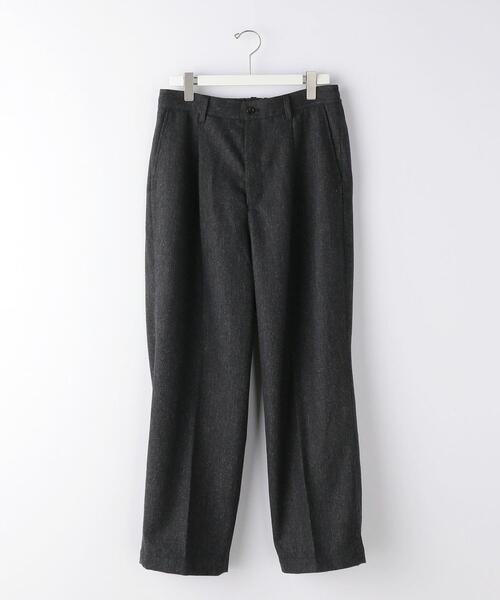 green label relaxing by 風早ゆうた（グリーンレーベルリラクシングバイカゼハヤユウタ）の「【WEB限定】＜KZ×green label relaxing＞ホームスパン 1P パンツ -セットアップ可能-（スラックス・メンズ・ブラック・S/L/M）」の8枚目の写真