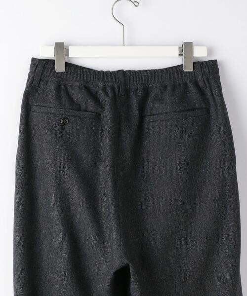 green label relaxing by 風早ゆうた（グリーンレーベルリラクシングバイカゼハヤユウタ）の「【WEB限定】＜KZ×green label relaxing＞ホームスパン 1P パンツ -セットアップ可能-（スラックス・メンズ・ブラック・S/L/M）」の7枚目の写真