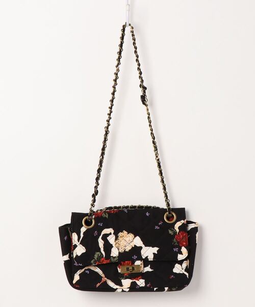 Little sunny bite（リトルサニーバイト）の「little sunny bite と pink house Flower print 2way bag（ハンドバッグ・レディース・ブラック/ブラウン/ピンク・FREE）」の20枚目の写真