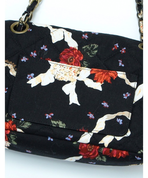 Little sunny bite（リトルサニーバイト）の「little sunny bite と pink house Flower print 2way bag（ハンドバッグ・レディース・ブラック/ブラウン/ピンク・FREE）」の11枚目の写真