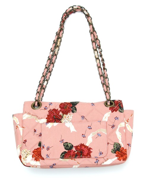 Little sunny bite（リトルサニーバイト）の「little sunny bite と pink house Flower print 2way bag（ハンドバッグ・レディース・ブラック/ブラウン/ピンク・FREE）」の9枚目の写真