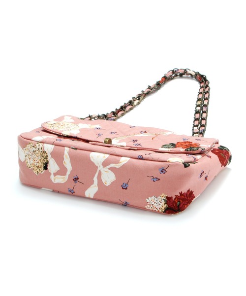 Little sunny bite（リトルサニーバイト）の「little sunny bite と pink house Flower print 2way bag（ハンドバッグ・レディース・ブラック/ブラウン/ピンク・FREE）」の18枚目の写真
