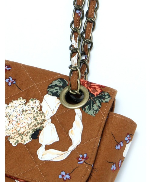 Little sunny bite（リトルサニーバイト）の「little sunny bite と pink house Flower print 2way bag（ハンドバッグ・レディース・ブラック/ブラウン/ピンク・FREE）」の22枚目の写真