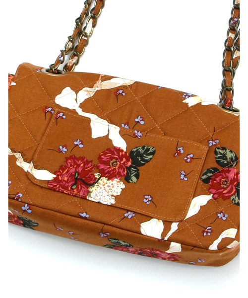 Little sunny bite（リトルサニーバイト）の「little sunny bite と pink house Flower print 2way bag（ハンドバッグ・レディース・ブラック/ブラウン/ピンク・FREE）」の15枚目の写真