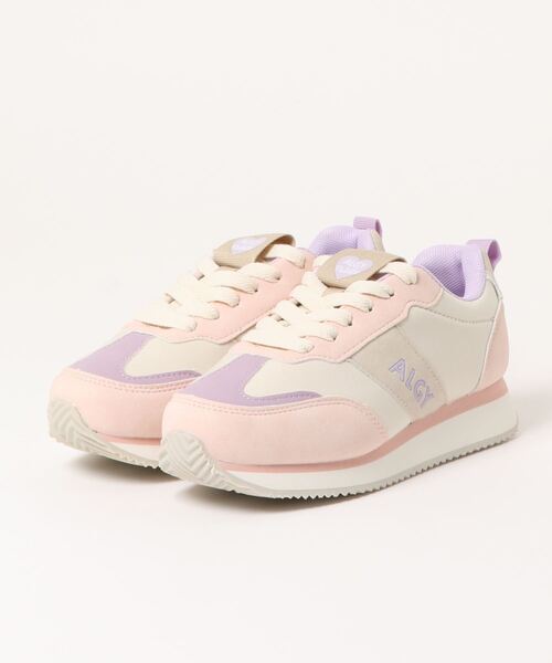 algy（アルジー）の「（ALGY） レトロ配色 ロゴスニーカー（スニーカー・キッズ・イエロー/ピンク/ブラック・21.0cm/24.0cm/22.0cm/23.0cm/20.0cm）」の8枚目の写真