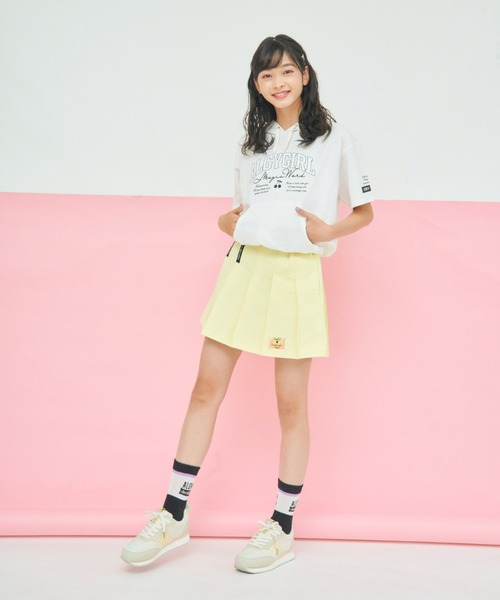 algy（アルジー）の「（ALGY） レトロ配色 ロゴスニーカー（スニーカー・キッズ・イエロー/ピンク/ブラック・21.0cm/24.0cm/22.0cm/23.0cm/20.0cm）」の12枚目の写真