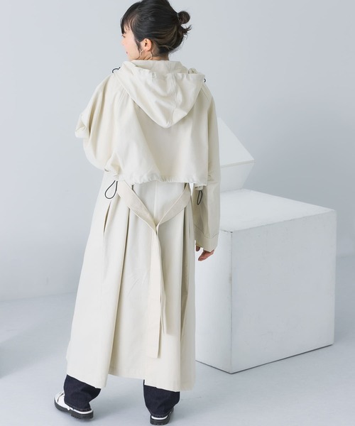 KBF(ケイビーエフ)の「マルチWAYレイヤードフーディーコート(その他アウター・レディース・ベージュ/カーキ/アイボリー・ONE)」の9枚目の写真