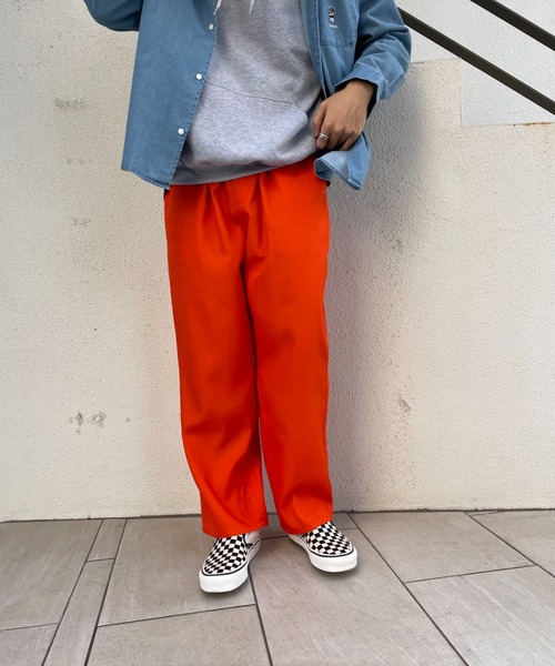 セール ユニセックスで着用可能 カラーチノワイドイージーパンツ チノパンツ Ciaopanic チャオパニック のファッション通販 Zozotown