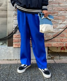 CIAOPANIC | 【ユニセックスで着用可能】カラーチノワイドイージーパンツ(チノパンツ)