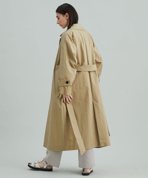1er Arrondissement(プルミエアロンディスモン)の「NALYA コットンナイロンコート(チェスターコート・レディース・ブラック/ベージュ・36)」の5枚目の写真
