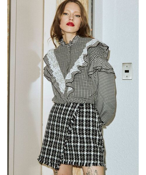 jouetie（ジュエティ）の「フリルレースシャツ（シャツ/ブラウス・レディース・ブラック/レッド/グリーン/その他1・MEDIUM）」の20枚目の写真