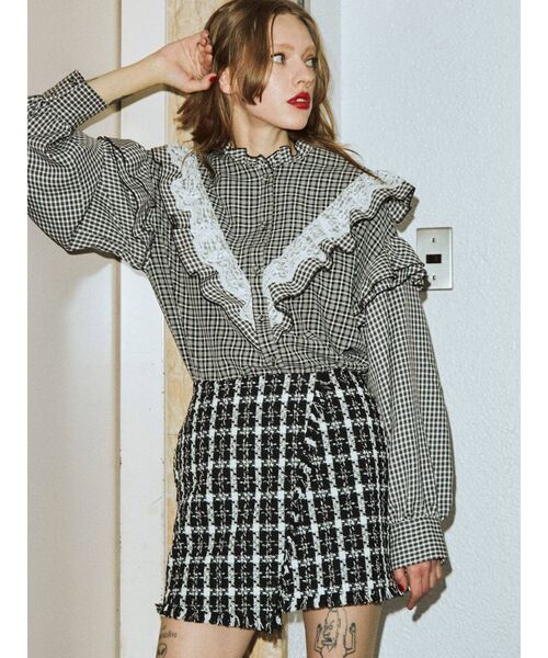 jouetie（ジュエティ）の「フリルレースシャツ（シャツ/ブラウス・レディース・ブラック/レッド/グリーン/その他1・MEDIUM）」の21枚目の写真