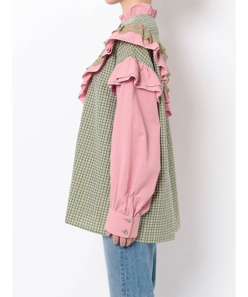 jouetie（ジュエティ）の「フリルレースシャツ（シャツ/ブラウス・レディース・ブラック/レッド/グリーン/その他1・MEDIUM）」の8枚目の写真