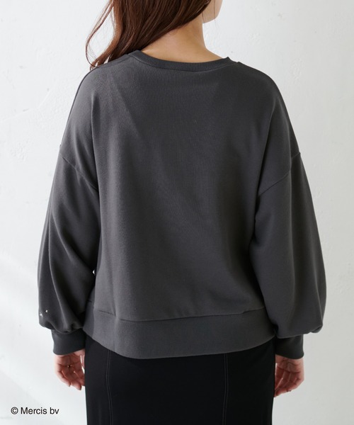 natural couture（ナチュラルクチュール）の「【ミッフィーコラボ】ふわもこフェイススウェット（パーカー・レディース・チャコールグレー/オフホワイト/モカ・FREE）」の21枚目の写真