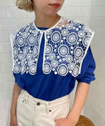 スクエアレース付け襟