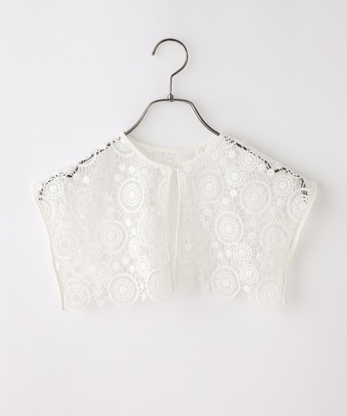 CIAOPANIC（チャオパニック）の「スクエアレース付け襟（付け襟・レディース・ブラック/オフホワイト・ONESIZE）」の13枚目の写真