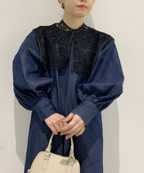 CIAOPANIC（チャオパニック）の「スクエアレース付け襟（付け襟）」 - WEAR