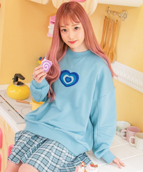 PairPair(ペアペア)の「カラフルサガラ刺繍プルオーバー(スウェット・レディース・サックスブルー/ピンク・FREE)」の19枚目の写真