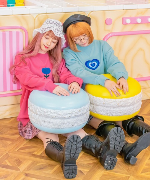 PairPair(ペアペア)の「カラフルサガラ刺繍プルオーバー(スウェット・レディース・サックスブルー/ピンク・FREE)」の21枚目の写真