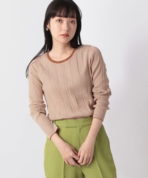 LOWRYS FARM | マルチボーダーニットＬＳ　266383(Tシャツ/カットソー)