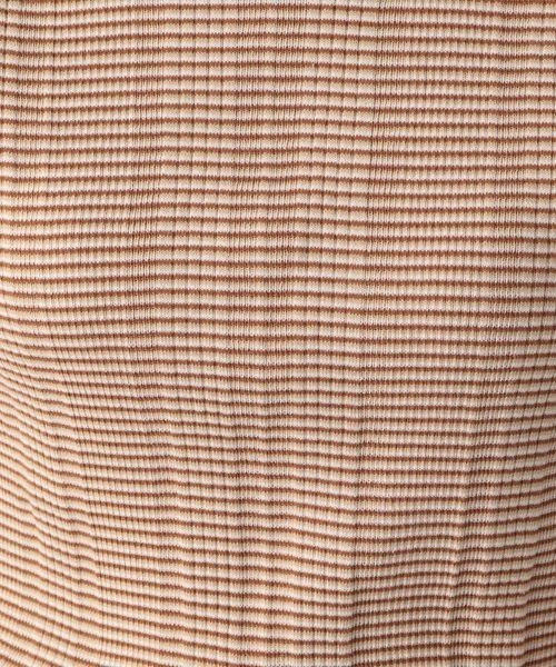 LOWRYS FARM（ローリーズファーム）の「マルチボーダーニットＬＳ　266383（Tシャツ/カットソー・レディース・ブラック/ベージュ/オレンジ/グリーン・FREE）」の18枚目の写真