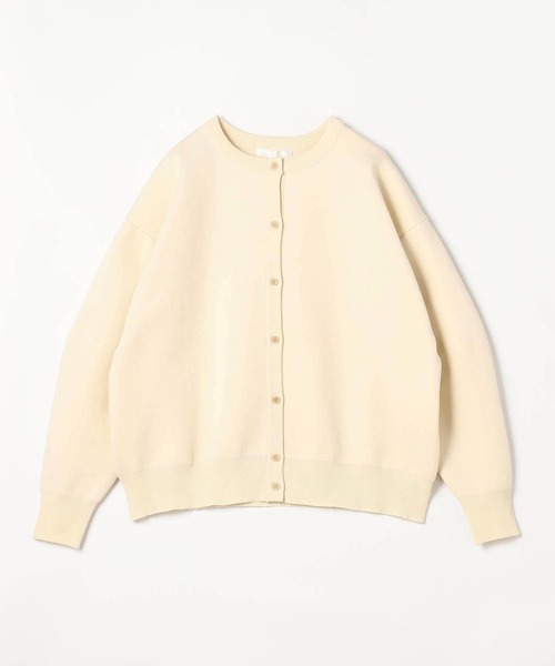 NICOLE white（ニコルホワイト）の「ダンボールニット カーブスリーブカーディガン（カーディガン/ボレロ・レディース・グレー/オフホワイト/イエロー/グリーン・FREE）」の22枚目の写真
