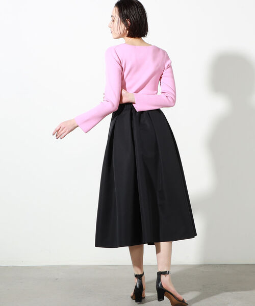 NOLLEY’S Sophi（ノーリーズソフィ）の「リブロングスリーブプルオーバーニット（ニット/セーター・レディース・ブラック/クリーム/ベビーピンク/ホワイト・36/38）」の19枚目の写真