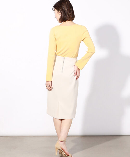 NOLLEY’S Sophi（ノーリーズソフィ）の「リブロングスリーブプルオーバーニット（ニット/セーター・レディース・ブラック/クリーム/ベビーピンク/ホワイト・36/38）」の21枚目の写真