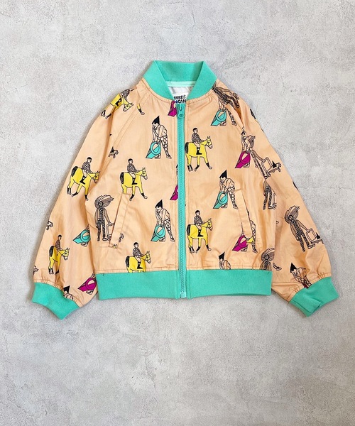 HOGAN RANCH WEAR（ホーガンランチウエア）の「ソウガラスプリングブルゾン（90～140cm）（ブルゾン・キッズ・ブラック/オレンジ・90/100/110/120/130/140）」の2枚目の写真