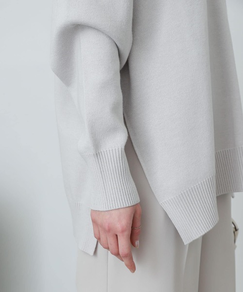 SENSE OF PLACE by URBAN RESEARCH（センスオブプレイスバイアーバンリサーチ）の「スキッパールーズセーター（ニット/セーター・レディース・グリーン/ライトグレー/ライトベージュ・ONE）」の19枚目の写真