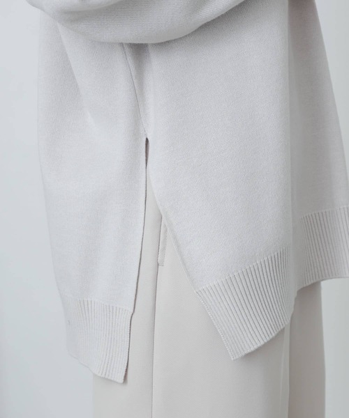 SENSE OF PLACE by URBAN RESEARCH（センスオブプレイスバイアーバンリサーチ）の「スキッパールーズセーター（ニット/セーター・レディース・グリーン/ライトグレー/ライトベージュ・ONE）」の20枚目の写真