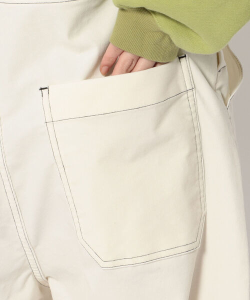 EACH.（イーチ）の「EACH (イーチ) CORDUROY OVERALL/コーデュロイオーバーオール（サロペット/オーバーオール・レディース・ホワイト・FREE）」の6枚目の写真