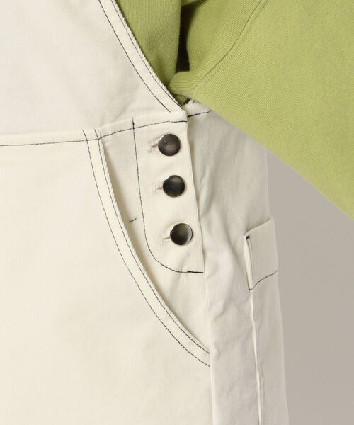 EACH.（イーチ）の「EACH (イーチ) CORDUROY OVERALL/コーデュロイオーバーオール（サロペット/オーバーオール・レディース・ホワイト・FREE）」の5枚目の写真