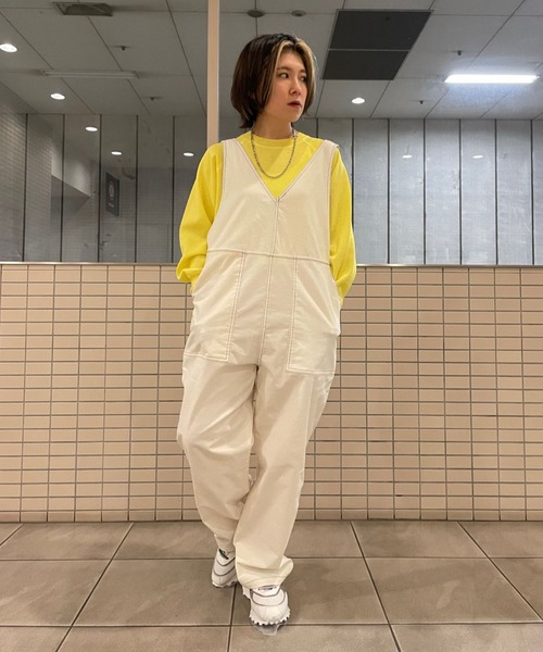 EACH.（イーチ）の「EACH (イーチ) CORDUROY OVERALL/コーデュロイオーバーオール（サロペット/オーバーオール・レディース・ホワイト・FREE）」の11枚目の写真