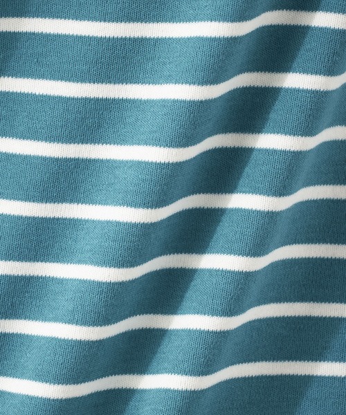 Petit Honfleur(プチオンフルール)の「ボーダー長袖Tシャツ(Tシャツ/カットソー・レディース・グレー/グリーン/アイボリー・M/L)」の5枚目の写真