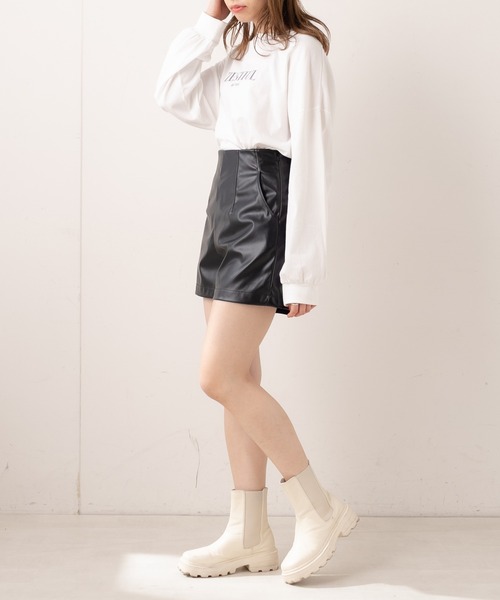 OLIVE des OLIVE（オリーブデオリーブ）の「すっきり見えショートパンツ（その他パンツ・レディース・ブラック/ベージュ/スミクロ・FREE）」の14枚目の写真