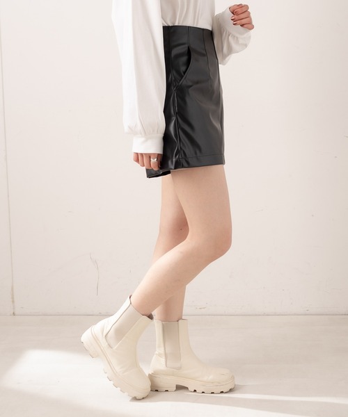 OLIVE des OLIVE（オリーブデオリーブ）の「すっきり見えショートパンツ（その他パンツ・レディース・ブラック/ベージュ/スミクロ・FREE）」の17枚目の写真