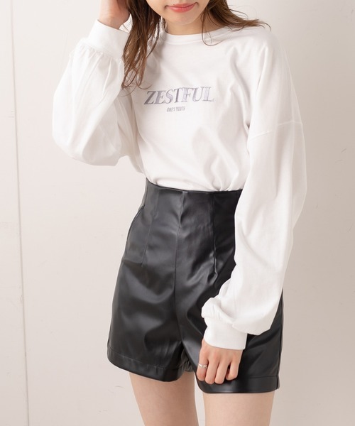 OLIVE des OLIVE（オリーブデオリーブ）の「すっきり見えショートパンツ（その他パンツ・レディース・ブラック/ベージュ/スミクロ・FREE）」の19枚目の写真