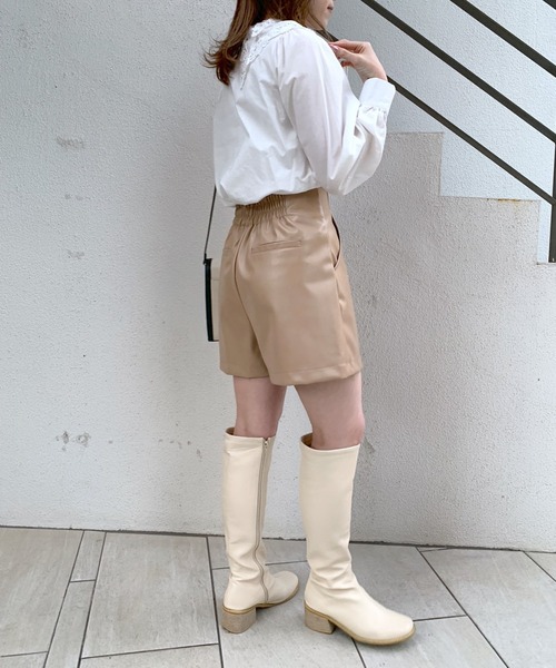 OLIVE des OLIVE（オリーブデオリーブ）の「すっきり見えショートパンツ（その他パンツ・レディース・ブラック/ベージュ/スミクロ・FREE）」の21枚目の写真