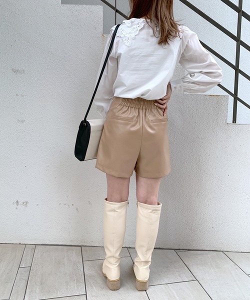 OLIVE des OLIVE（オリーブデオリーブ）の「すっきり見えショートパンツ（その他パンツ・レディース・ブラック/ベージュ/スミクロ・FREE）」の22枚目の写真