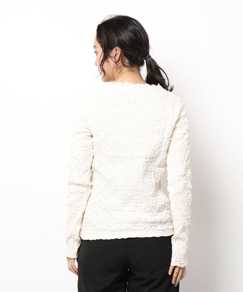 Clice de Paris（クリシェドゥパリス）の「IZぽこぽこメロートップス（その他トップス・レディース・ブラック/アイボリー・ONESIZE）」の3枚目の写真