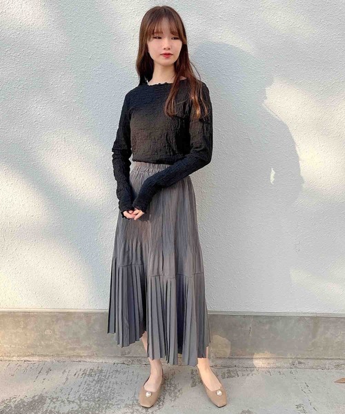 Clice de Paris（クリシェドゥパリス）の「IZぽこぽこメロートップス（その他トップス・レディース・ブラック/アイボリー・ONESIZE）」の12枚目の写真