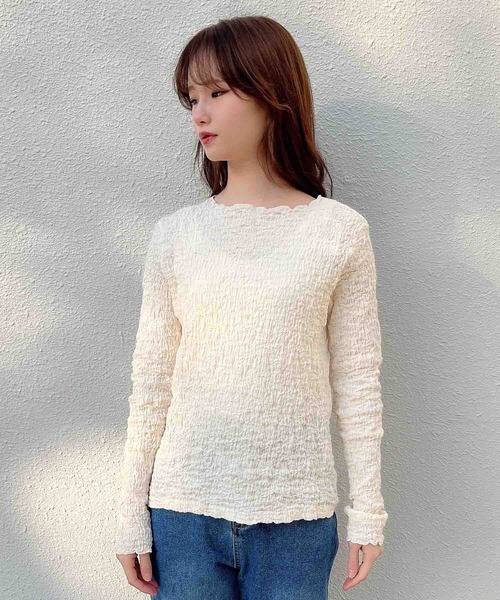 Clice de Paris（クリシェドゥパリス）の「IZぽこぽこメロートップス（その他トップス・レディース・ブラック/アイボリー・ONESIZE）」の15枚目の写真