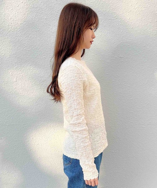 Clice de Paris（クリシェドゥパリス）の「IZぽこぽこメロートップス（その他トップス・レディース・ブラック/アイボリー・ONESIZE）」の16枚目の写真