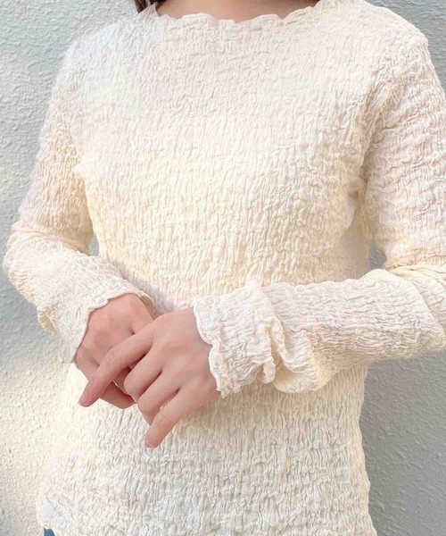 Clice de Paris（クリシェドゥパリス）の「IZぽこぽこメロートップス（その他トップス・レディース・ブラック/アイボリー・ONESIZE）」の19枚目の写真