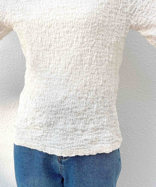 Clice de Paris（クリシェドゥパリス）の「IZぽこぽこメロートップス（その他トップス・レディース・ブラック/アイボリー・ONESIZE）」の20枚目の写真
