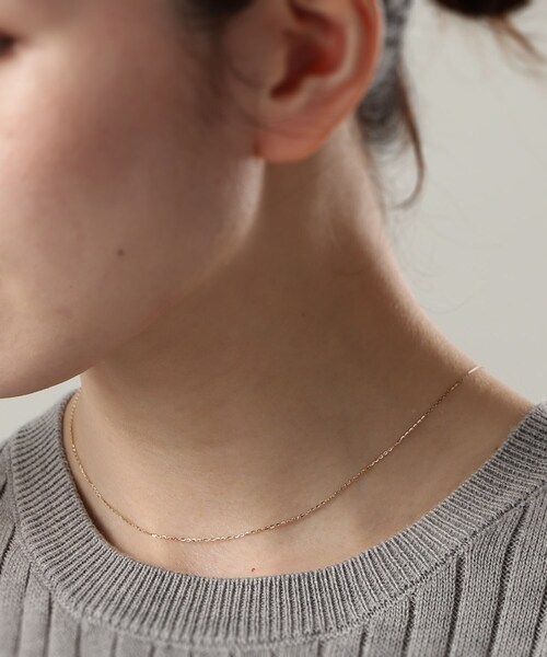 K10 ミラーカットチェーン ネックレス K10ミラーカットチェーン ネックレス（ネックレス）｜COCOSHNIK