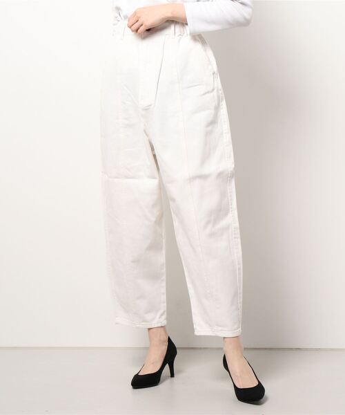 Samansa Mos2(サマンサ モスモス)の「オーガニックコットン混デニムパンツ(デニムパンツ・レディース・オフホワイト/ベージュ/ブルー/ネイビー・フリ-)」の7枚目の写真